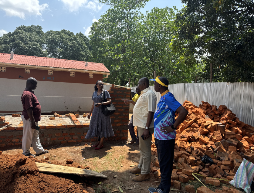 Construction site for the changing room project
